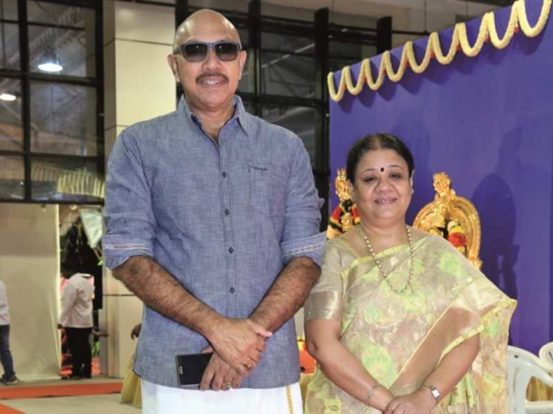 Sathyaraj With HIs Wife