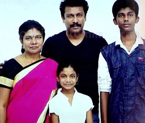 Samuthirakani With His Wife And Children's