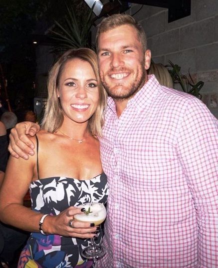 Aaron Finch With Amy Griffiths