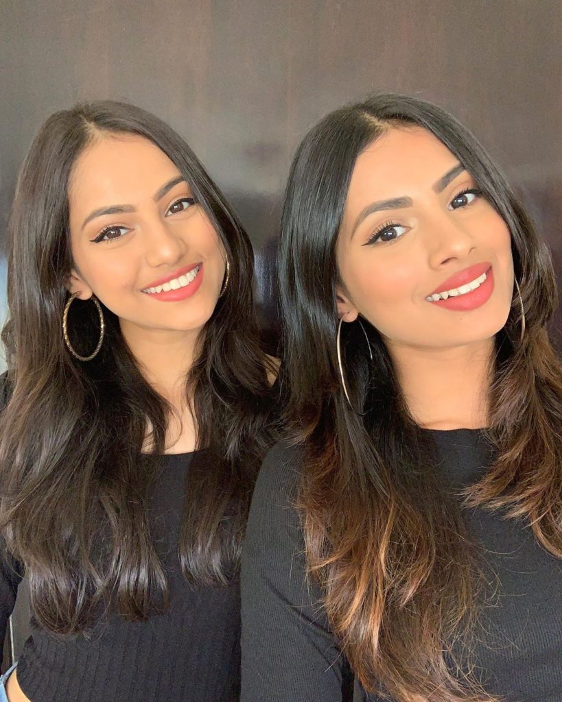 Aashna Hegde With Her Sister