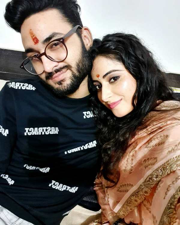 Aishwarya Sharma With Her Brother