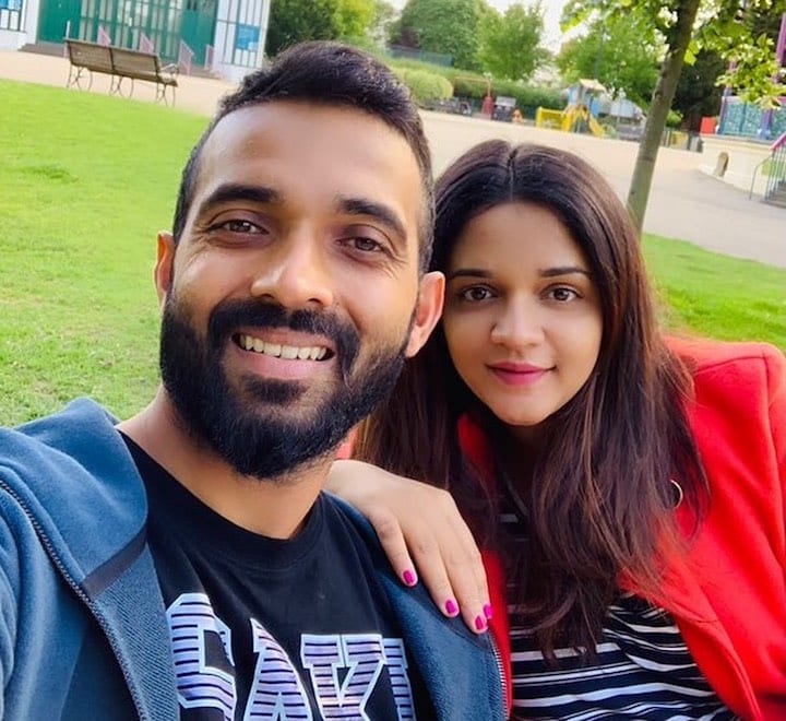 Ajinkya Rahane With Radhika Dhopavkar