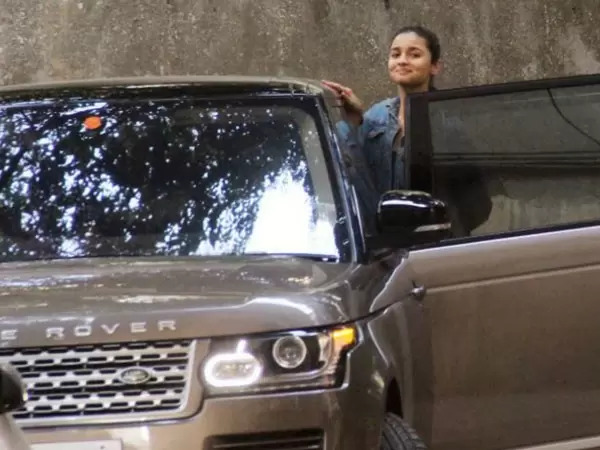 Alia Bhatt With Her Car