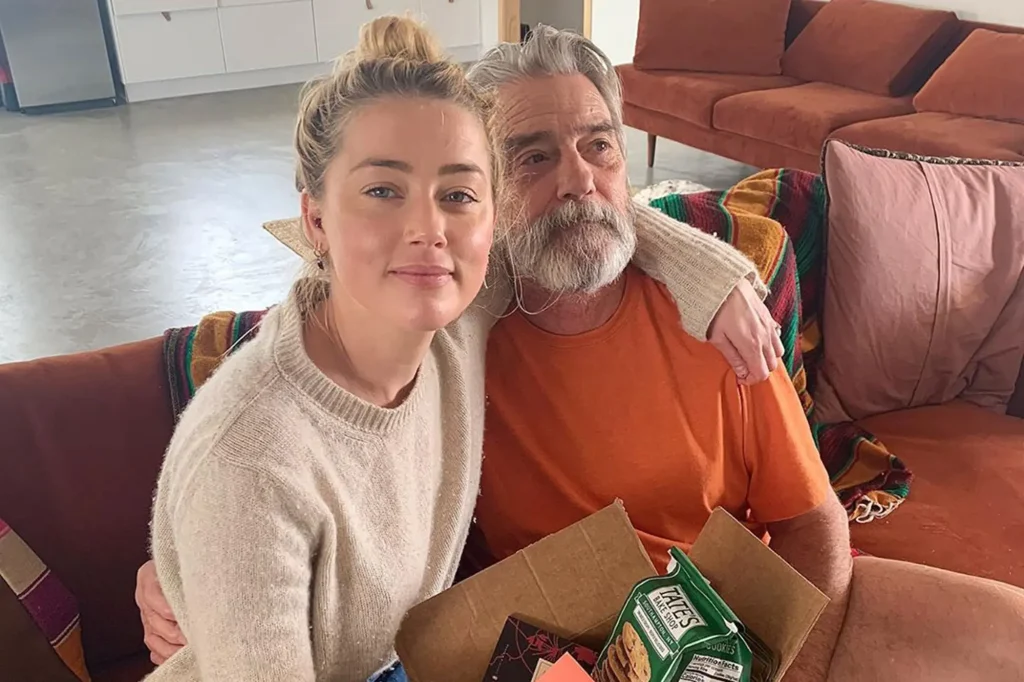 Amber Heard With Her Father