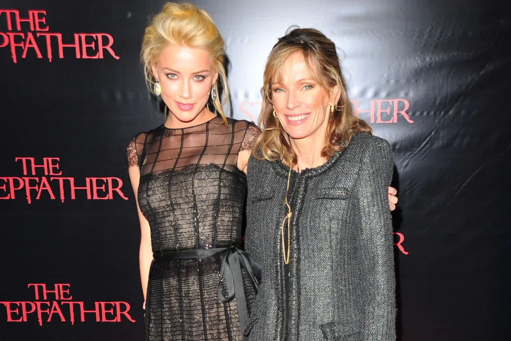 Amber Heard With Her Mother