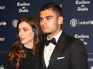Andreas Pereira With Patricia Pereira