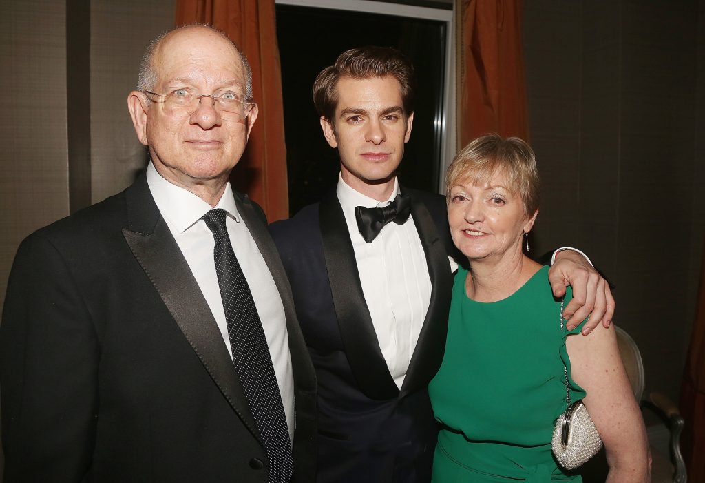 Andrew Garfield With His Father And Mother