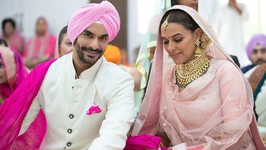 Angad Bedi With Neha Dhupia