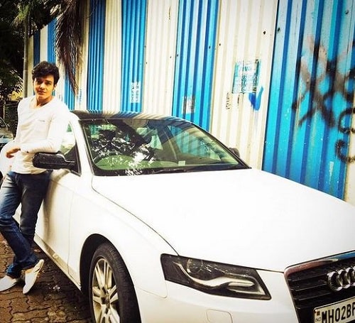 Aniruddh Dave With His Car