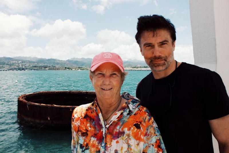 Anson Mount With His Father And Mother