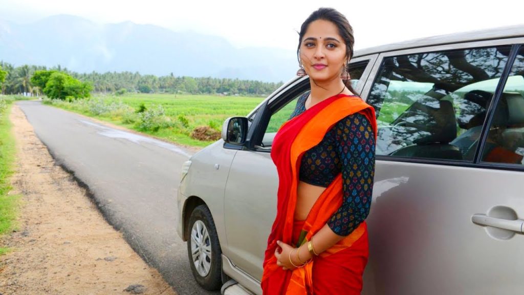 Anushka Shetty With Her Car