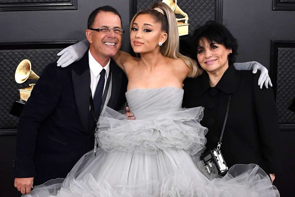 Ariana Grande With Her Father And Mother