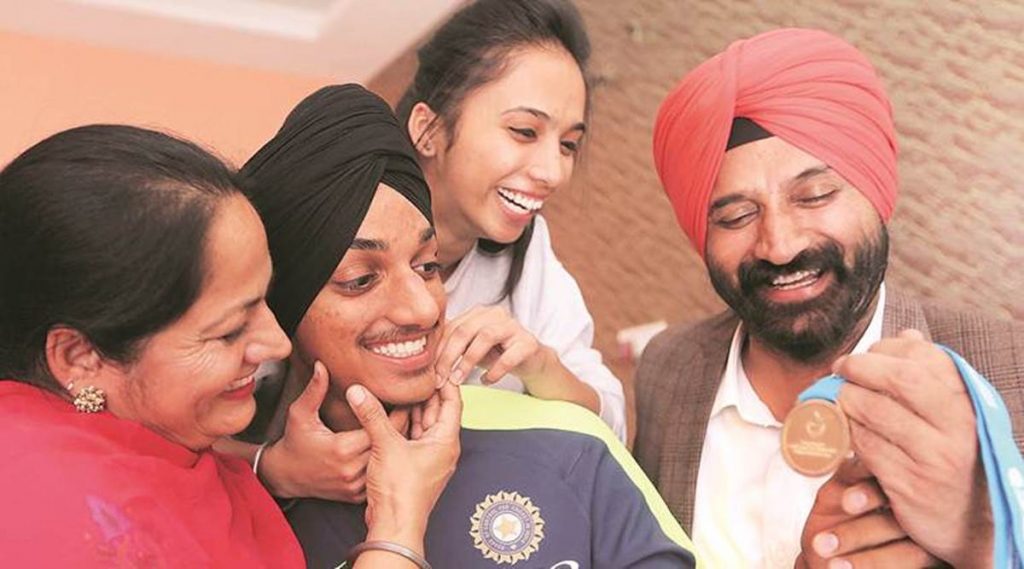 Arshdeep Singh With His Family