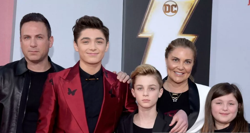 Asher Angel With His Family