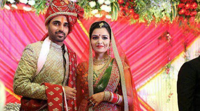 Bhuvneshwar Kumar With Nupur Nagar