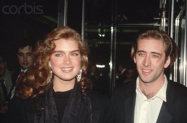 Brooke Shields With Nicolas Cage