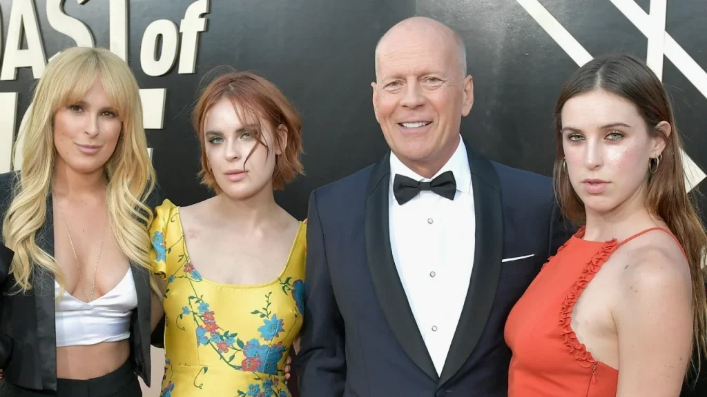 Bruce Willis With His Daughter