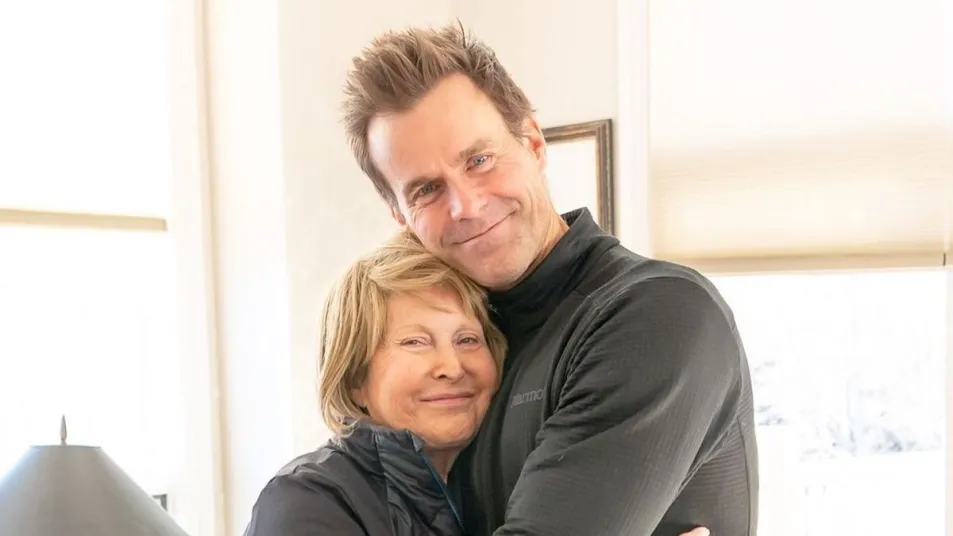 Cameron Mathison With His Mother