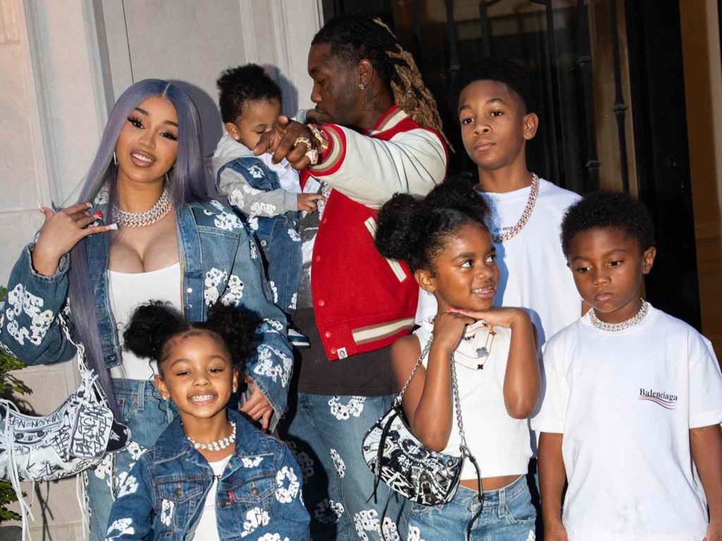 Cardi B With Her Her Children