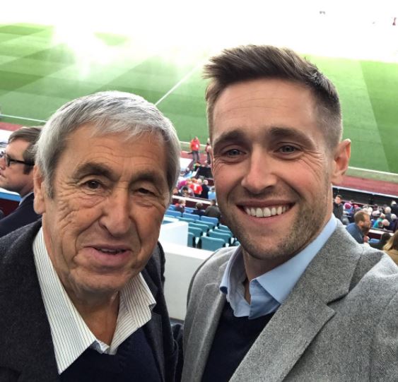 Chris Woakes With His Father