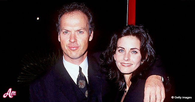 Courteney Cox With Michael Keaton