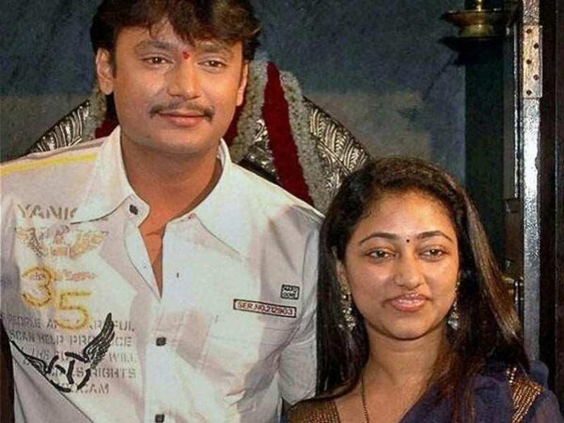 Darshan Thoogudeep With Vijaya Lakshmi