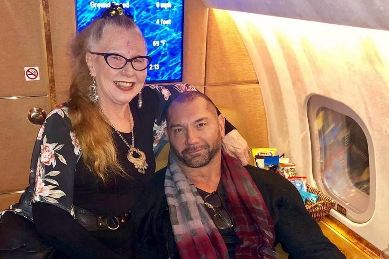 Dave Bautista With His Mother