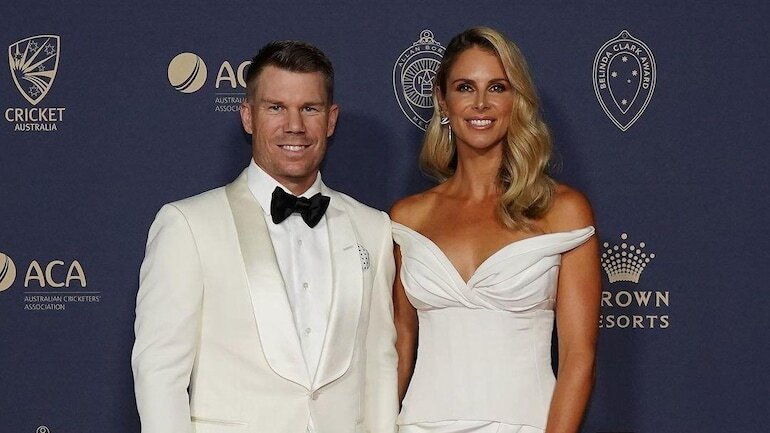 David Warner With Candice Warner