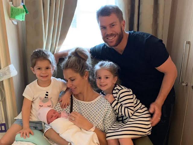 David Warner With His Family