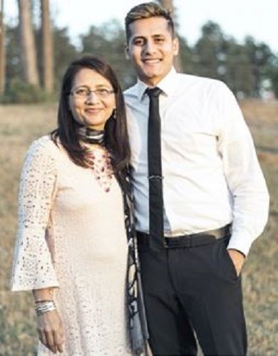 Dhaval Panchal With His Mother