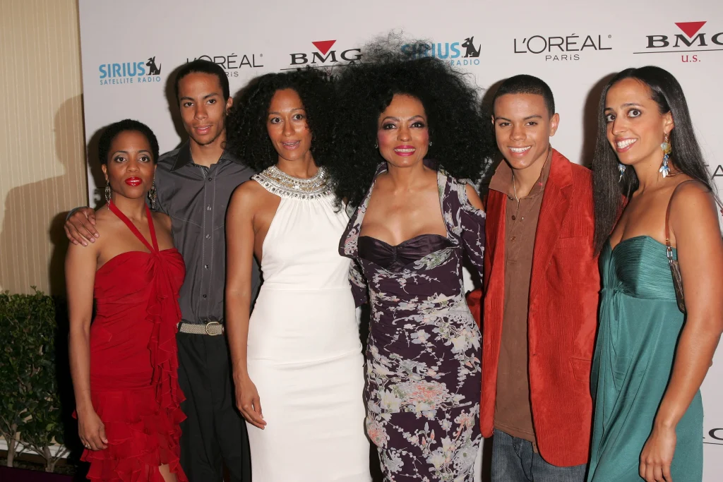 Diana Ross With Her Children