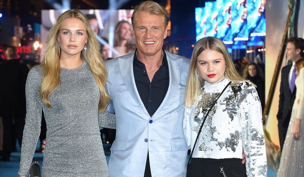 Dolph Lundgren With His Daughter