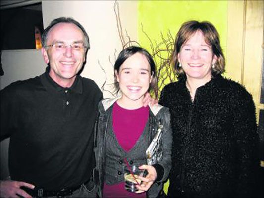 Elliot Page With His Father And Mother