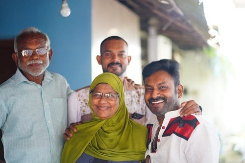 Firoz Azeez With His Family