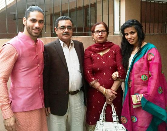 Gaurav Alugh With His Family