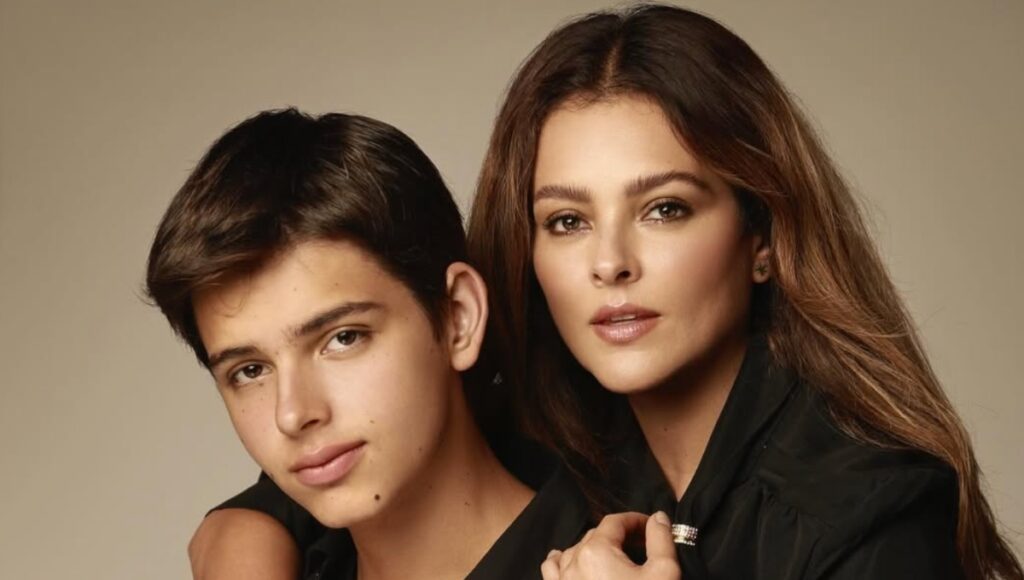 Gretel Valdez With Her Son