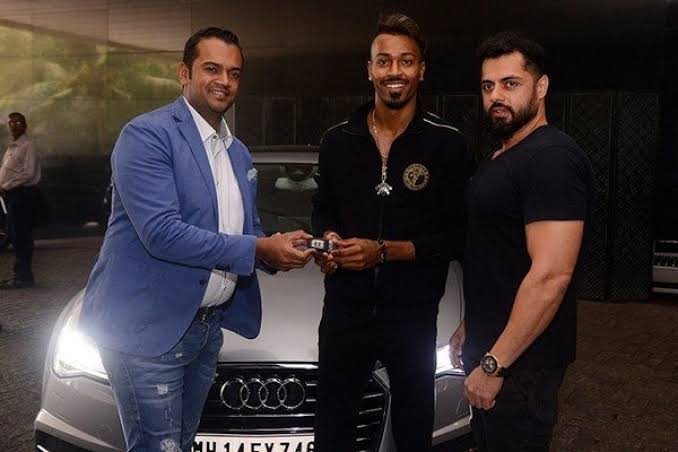 Hardik Pandya With His Car