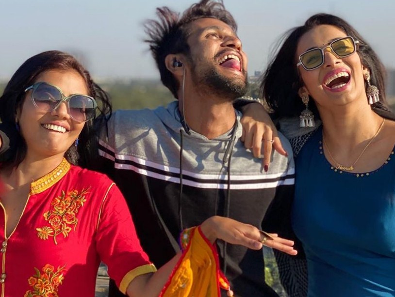 Heena Panchal With Her Brother And Sister