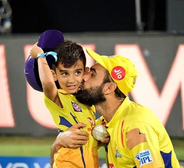 Imran Tahir With His Son