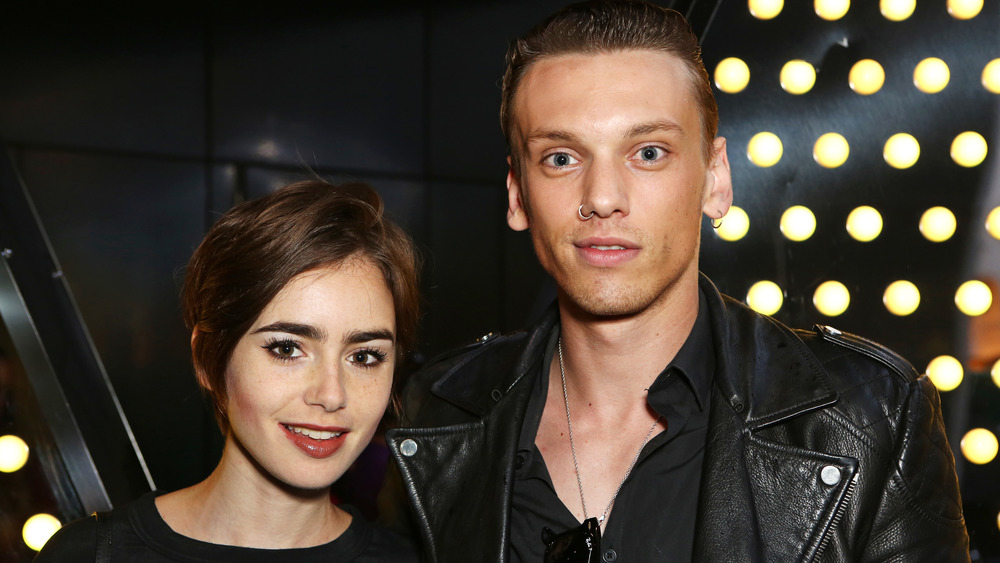 Jamie Campbell Bower With Lily Collins