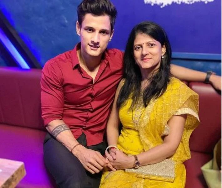 Jay Dudhane With His Mother