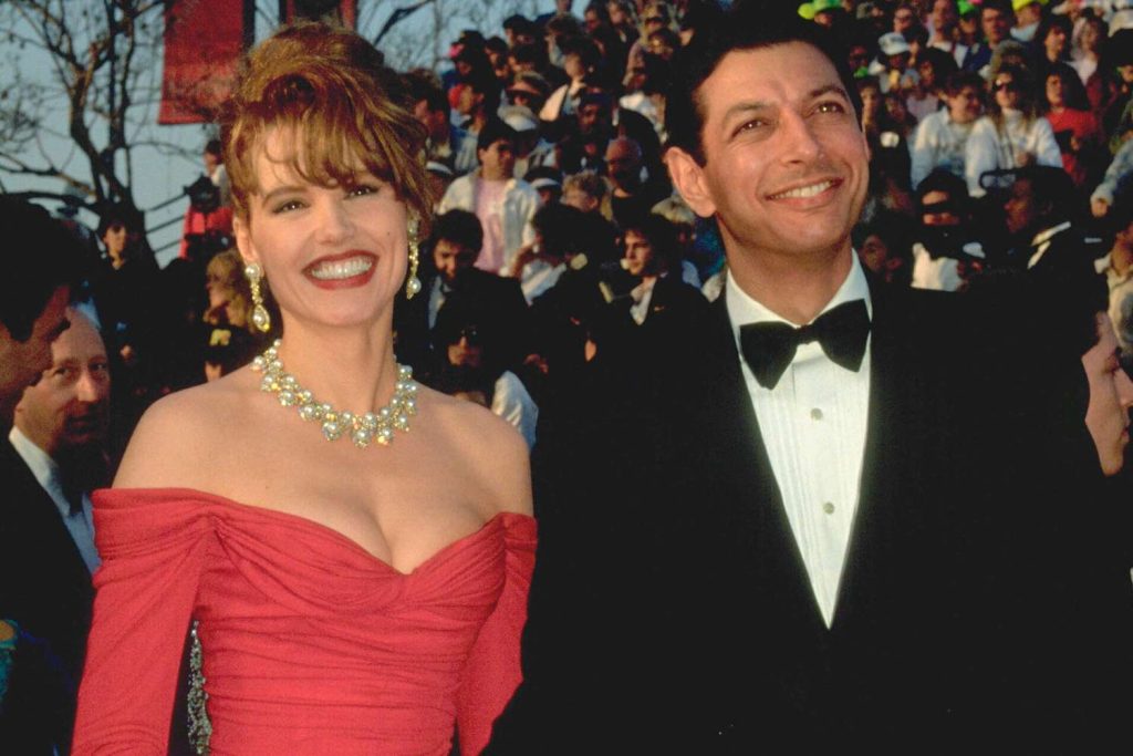 Jeff Goldblum With Geena Davis