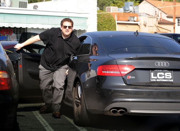 Jonah Hill With His Car