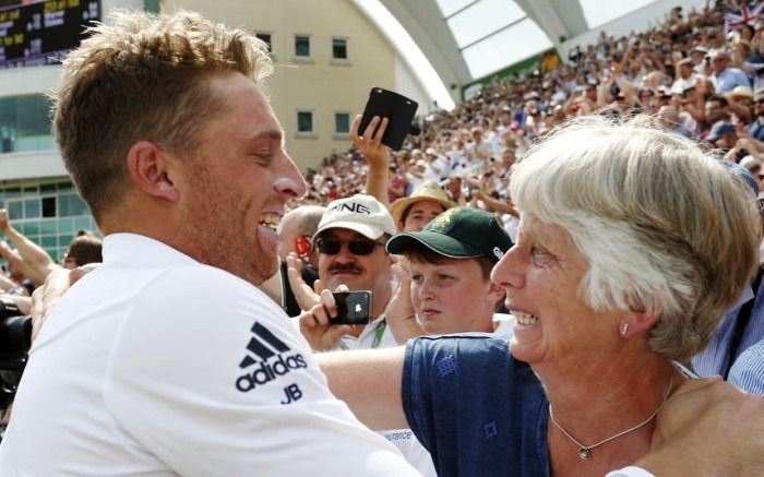 Jos Buttler With His Mother