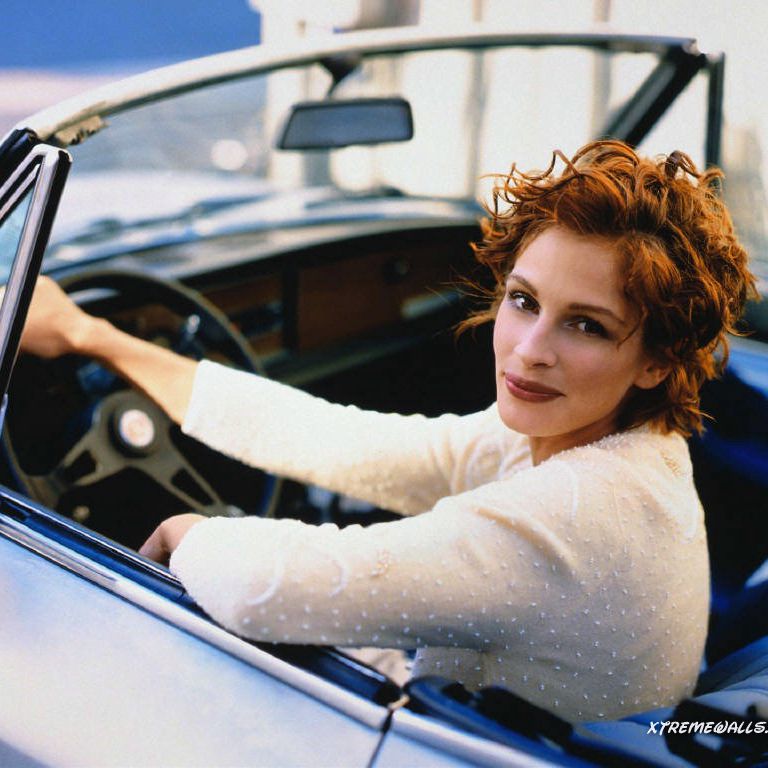 Julia Roberts With Her Car