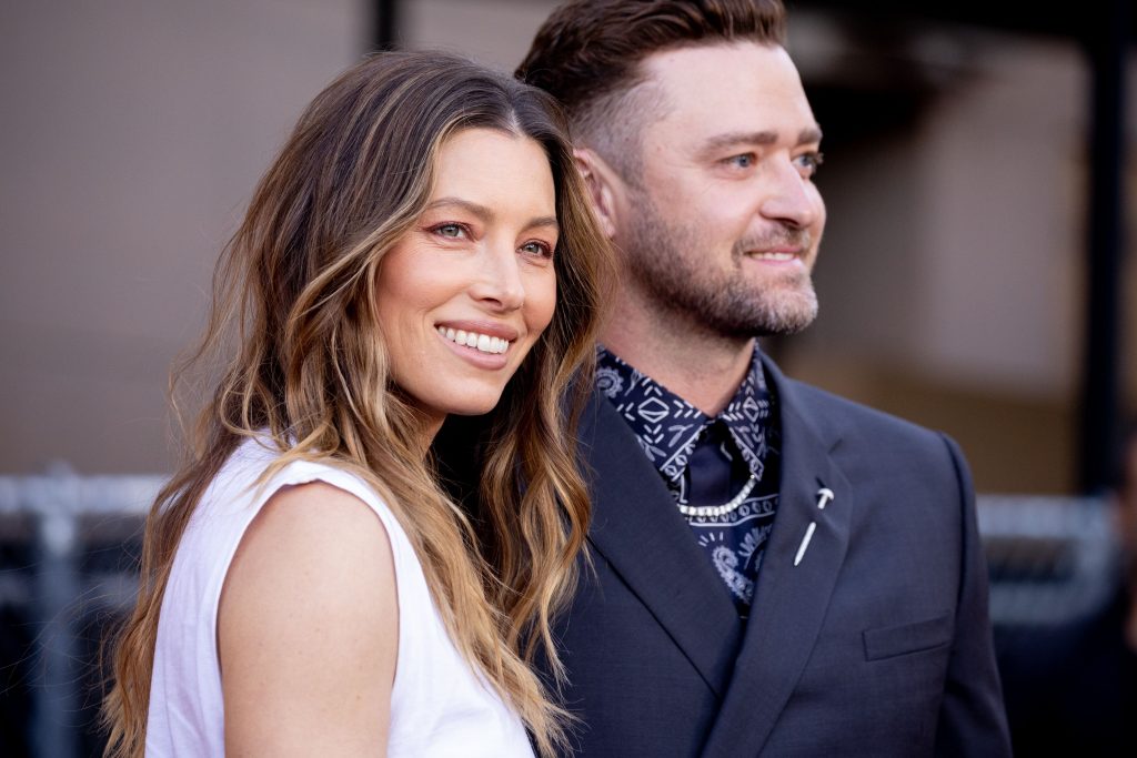 Justin Timberlake With Jessica Biel