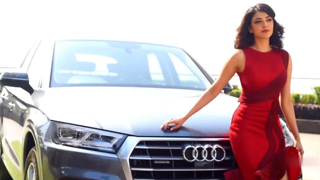 Kajal Aggarwal With With Her Car