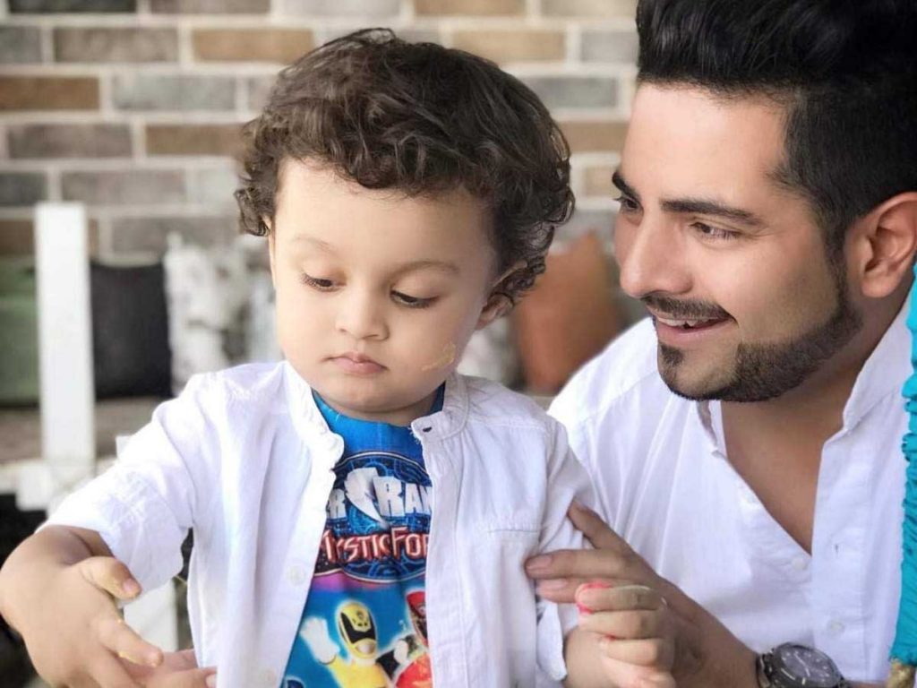 Karan Mehra With His Son