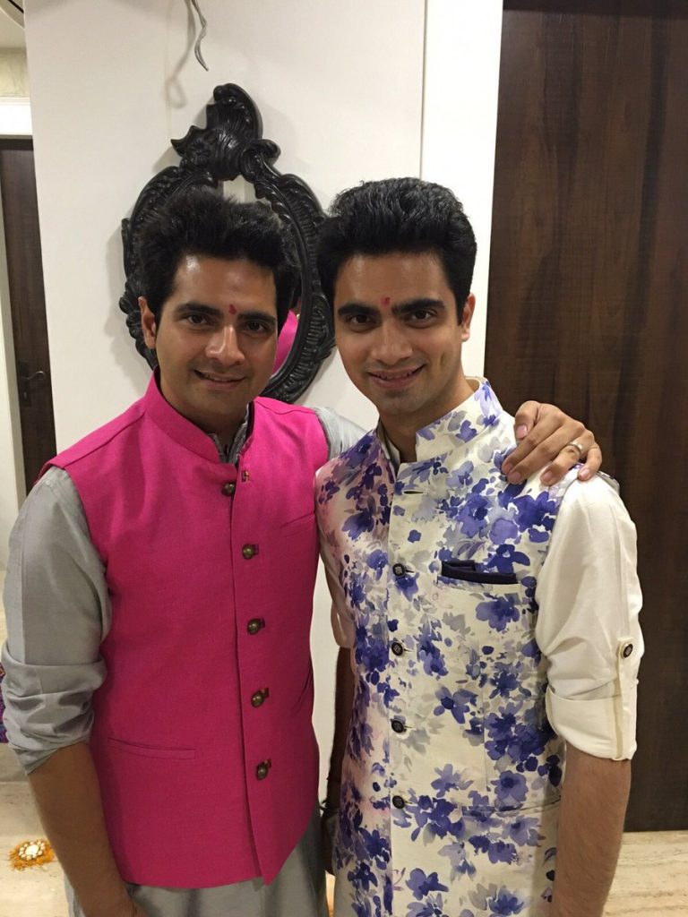 Karan Mehra With His Brother