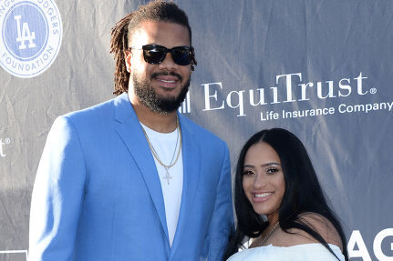 Kenley Jansen With Gianni Jansen-Fransisca